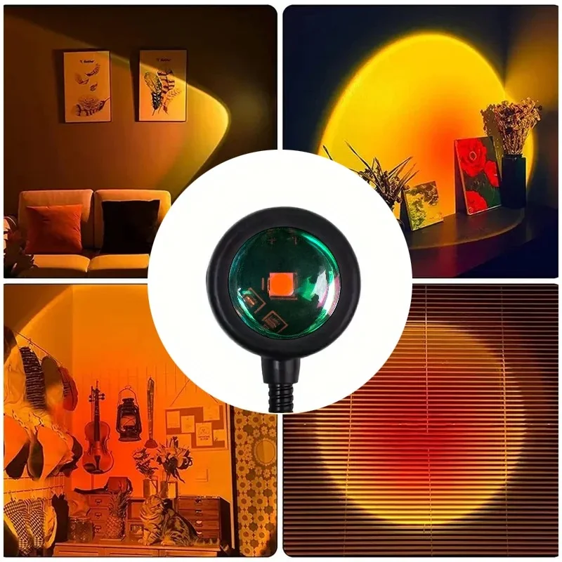 Sunset lamp eri huoneissa
